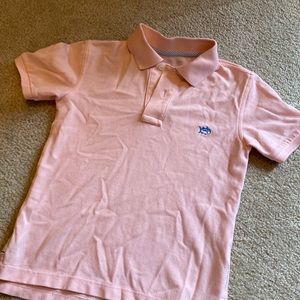 Boys Southern Tide Size Small 6/7 Light Pink Polo